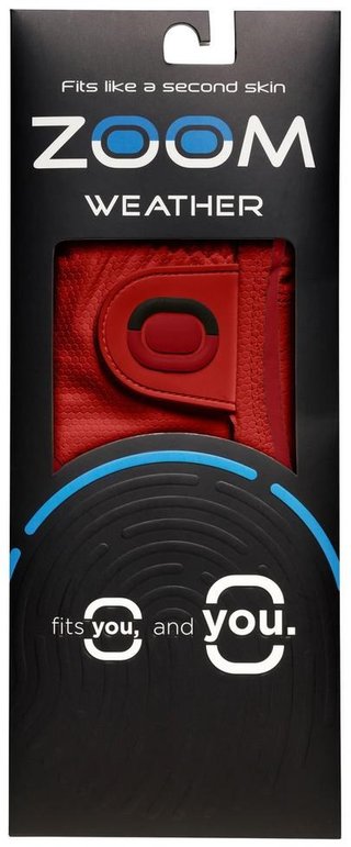 Zoom Zoom Weather guante de golf para mujer, rojo