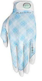 Zoom Zoom Sun Style guante de golf para mujer vichy azul claro, blanco/azul