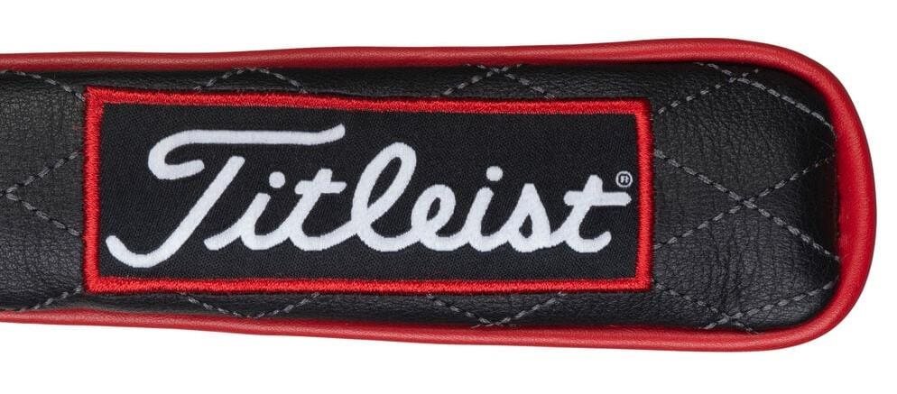 Titleist Jet Black Tour Alignment Stick Cover, negro/rojo