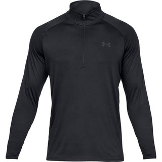 Under Armour Tech 2.0 1/2 Zip camiseta de manga larga para hombre, negra