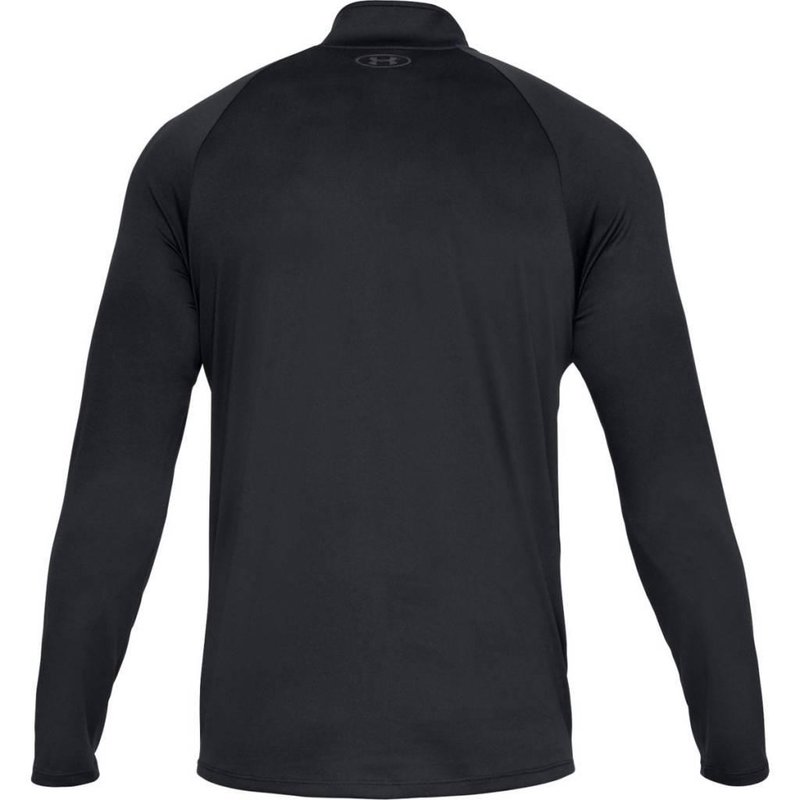 Under Armour Tech 2.0 1/2 Zip camiseta de manga larga para hombre, negra