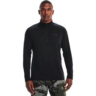 Under Armour Tech 2.0 1/2 Zip camiseta de manga larga para hombre, negra