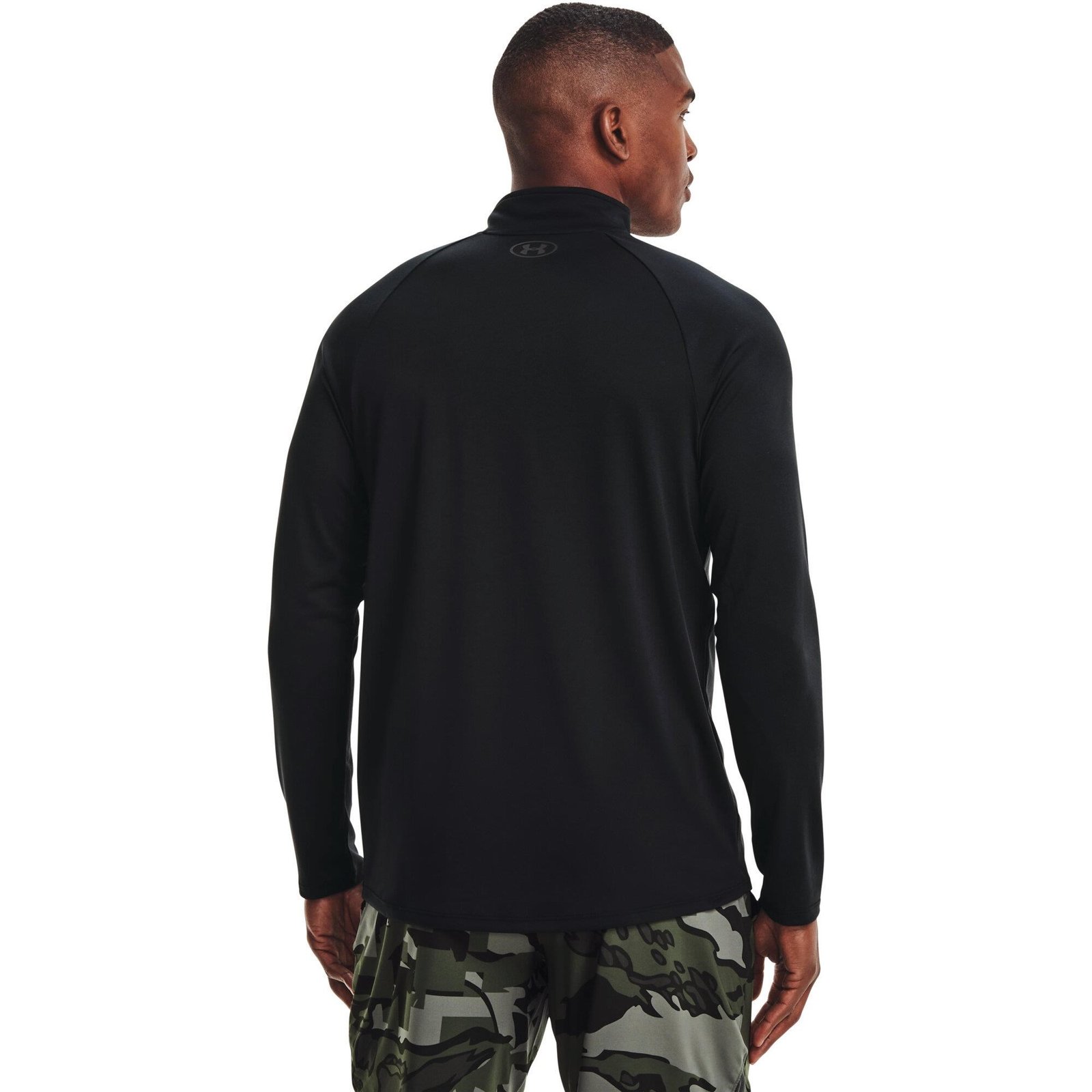 Under Armour Tech 2.0 1/2 Zip camiseta de manga larga para hombre, negra
