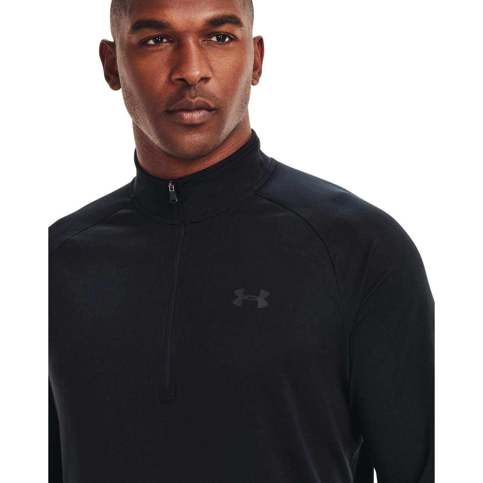 Under Armour Tech 2.0 1/2 Zip camiseta de manga larga para hombre, negra