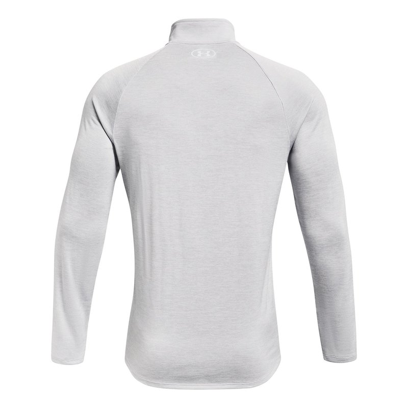 Under Armour Tech 2.0 1/2 Zip camiseta de manga larga para hombre, gris claro