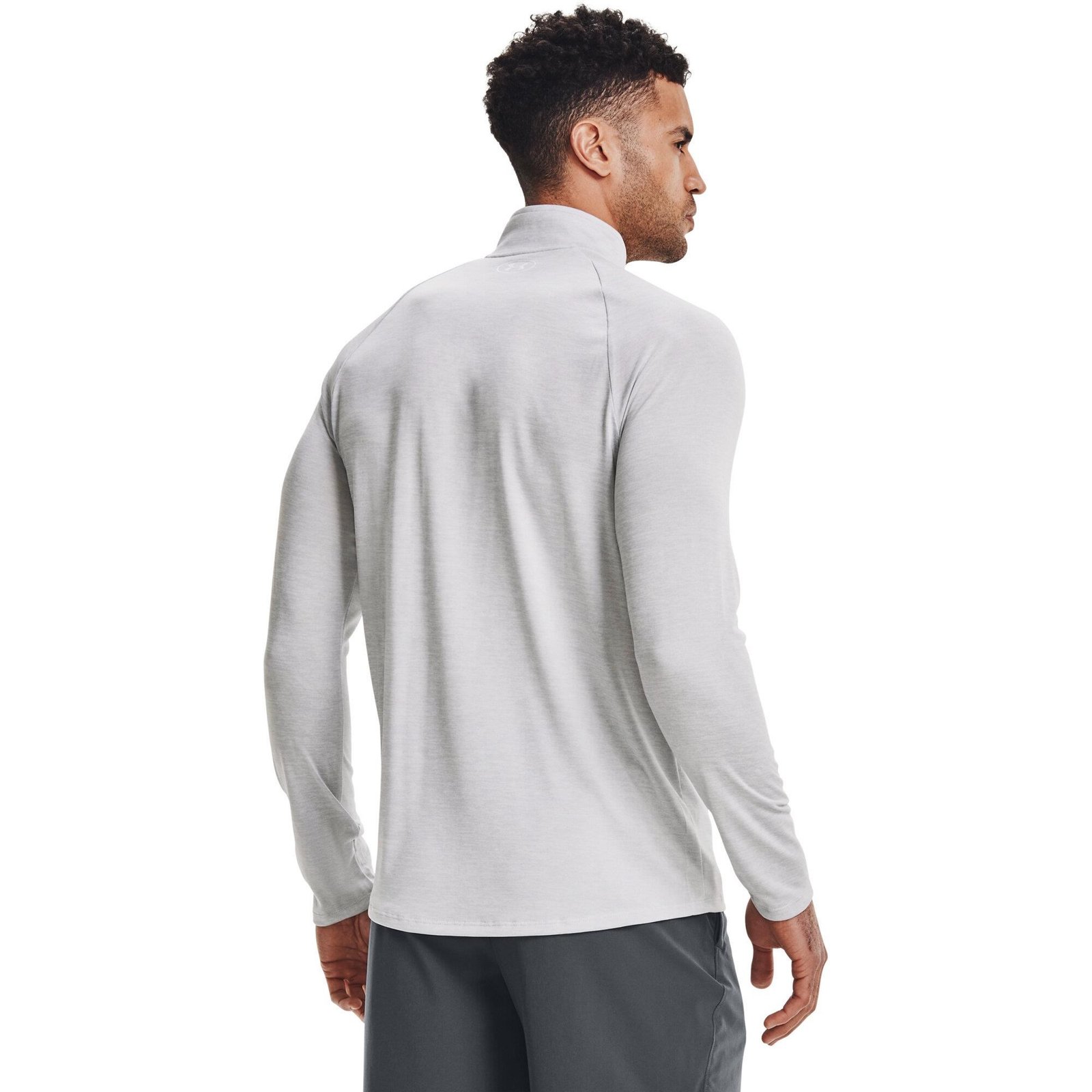 Under Armour Tech 2.0 1/2 Zip camiseta de manga larga para hombre, gris claro