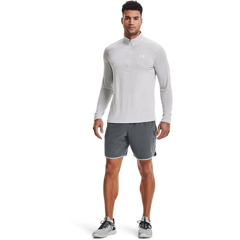 Under Armour Tech 2.0 1/2 Zip camiseta de manga larga para hombre, gris claro