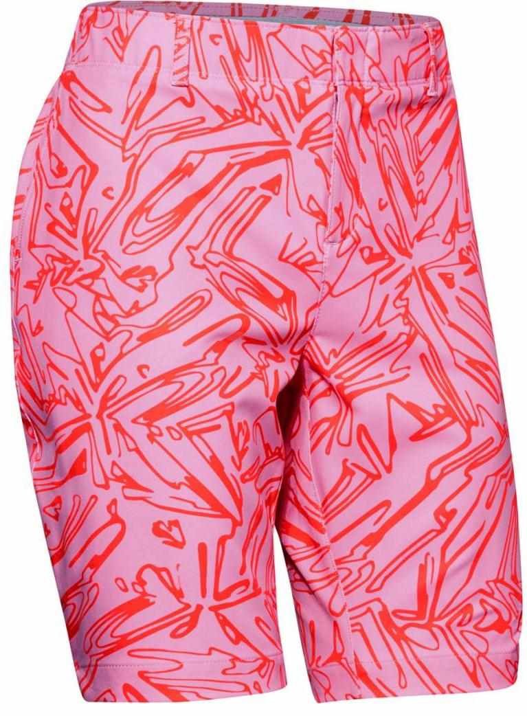 Under Armour Links Printed pantalones cortos de mujer, lipstick