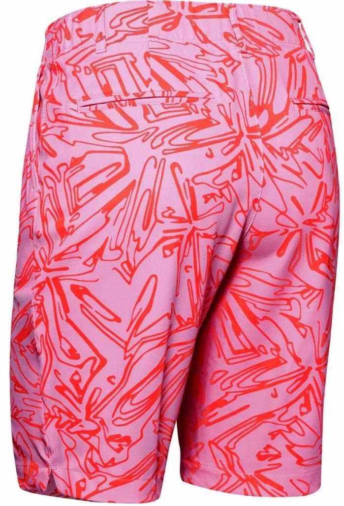 Under Armour Links Printed pantalones cortos de mujer, lipstick