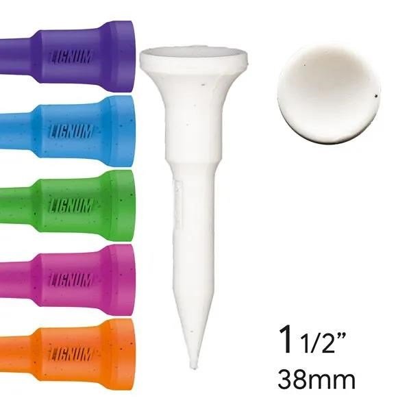 Lignum Ecoline Tee 38mm (1 1/2"), 16pack, neon mix