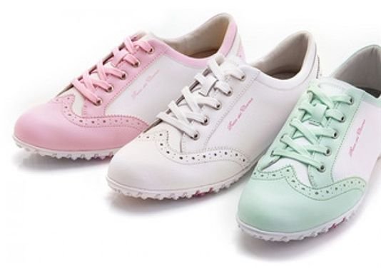 Duca Del Cosma Mila zapatos de golf para mujer, blanco/verde menta