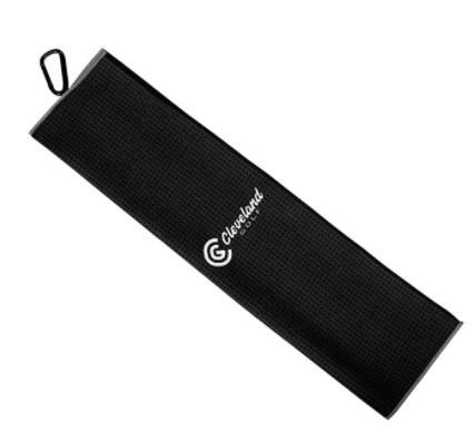 Cleveland Golf Cleveland Trifold toalla de microfibra, negro