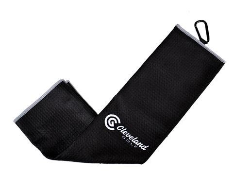 Cleveland Golf Cleveland Trifold toalla de microfibra, negro