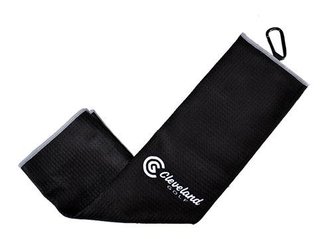 Cleveland Golf Cleveland Trifold toalla de microfibra, negro