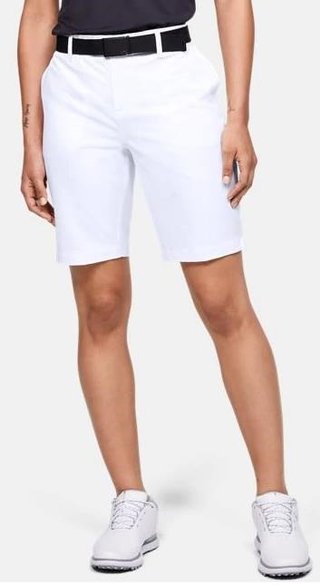 Under Armour Links pantalones cortos de mujer, blanco/gris