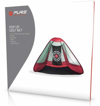 Pure2Improve Triangle Pop-Up red de práctica de golf (295x197x177cm)