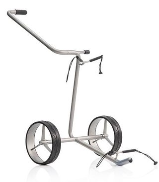 JuStar Silver carrito manual de 2 ruedas, acabado plata titanio