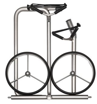 JuStar Silver carrito manual de 2 ruedas, acabado plata titanio