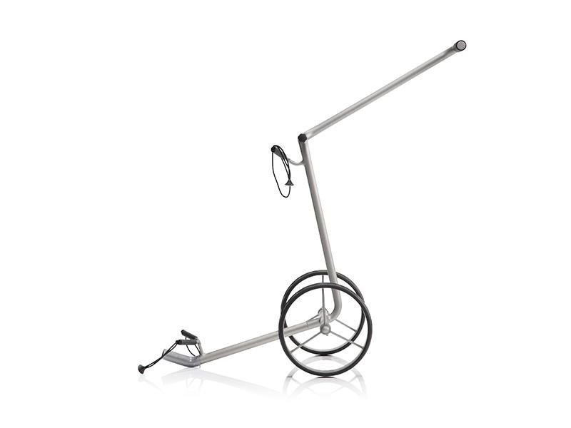 JuStar Silver carrito manual de 2 ruedas, acabado plata titanio