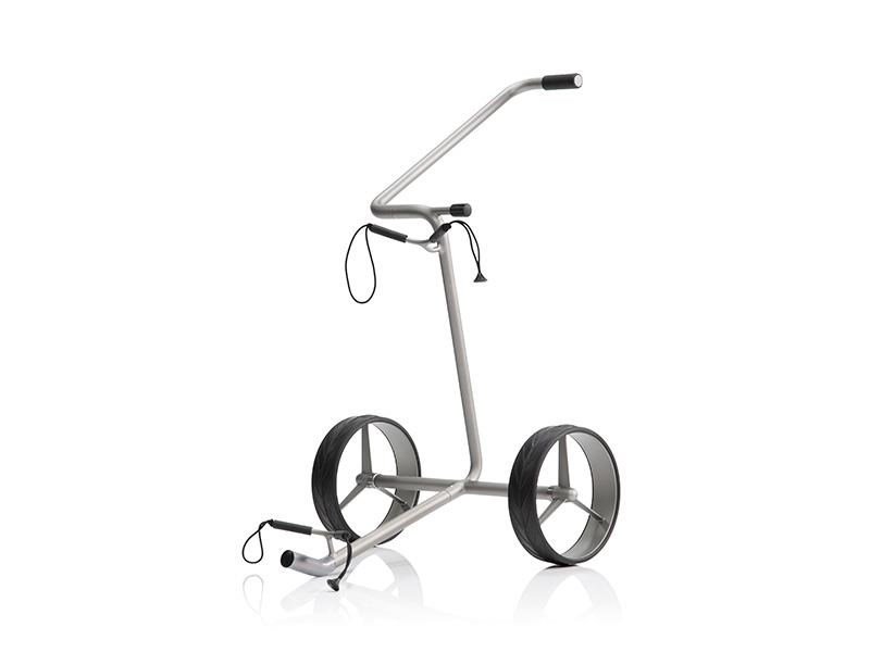 JuStar Silver carrito manual de 2 ruedas, acabado plata titanio