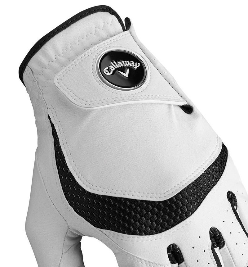 Callaway Syntech 19 guante de golf para hombre, blanco