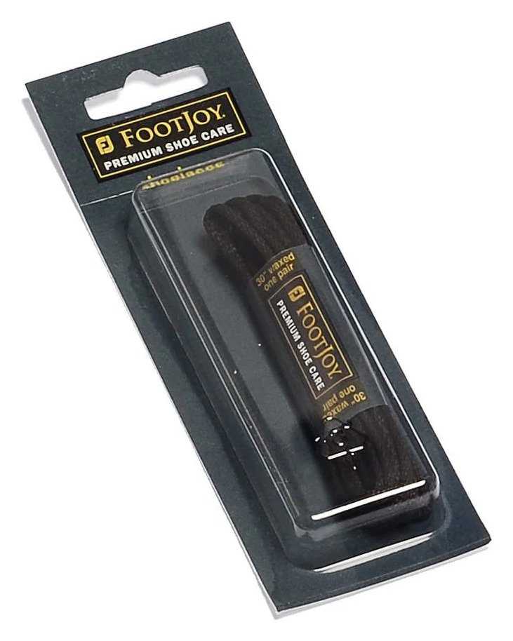 FootJoy Waxed Shoelaces 30" accesorios de calzado, negro