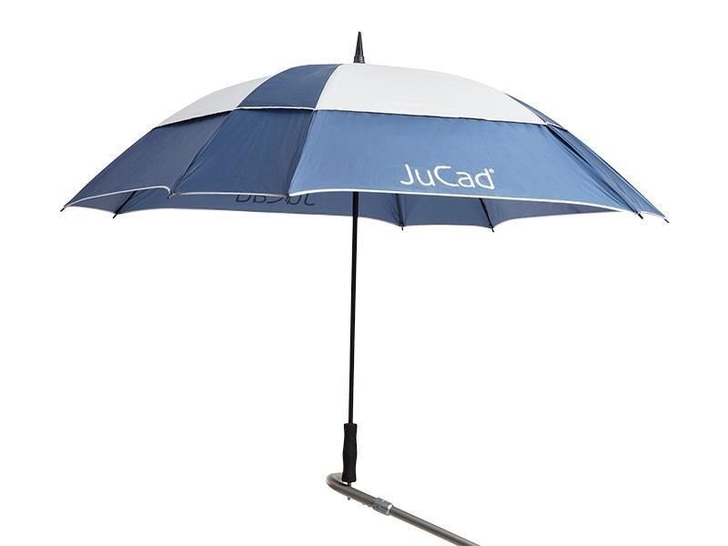 JuCad paraguas de golf resistente al viento 68" con pin, azul/plata