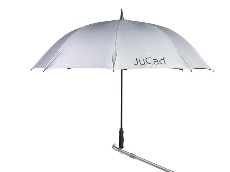JuCad paraguas de golf automático con pin 68", plateado (protección UV)
