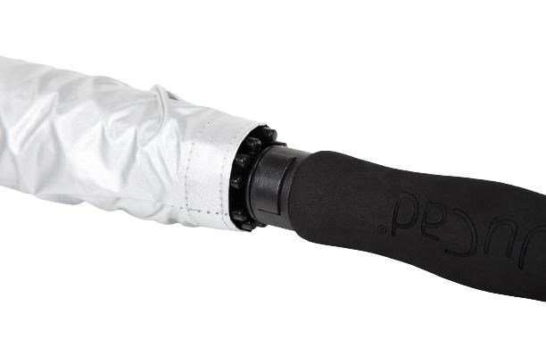 JuCad paraguas de golf automático con pin 68", plateado (protección UV)