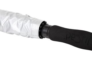 JuCad paraguas de golf automático con pin 68", plateado (protección UV)