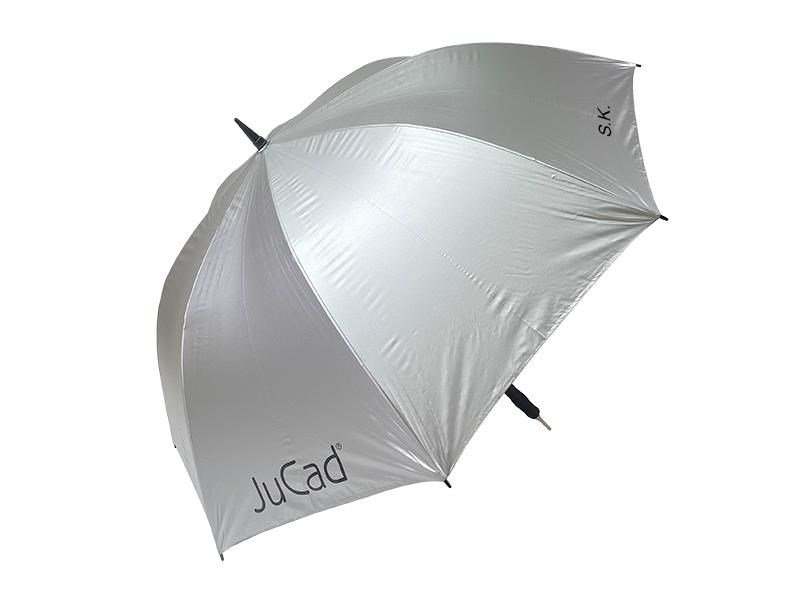 JuCad paraguas de golf automático con pin 68", plateado (protección UV)