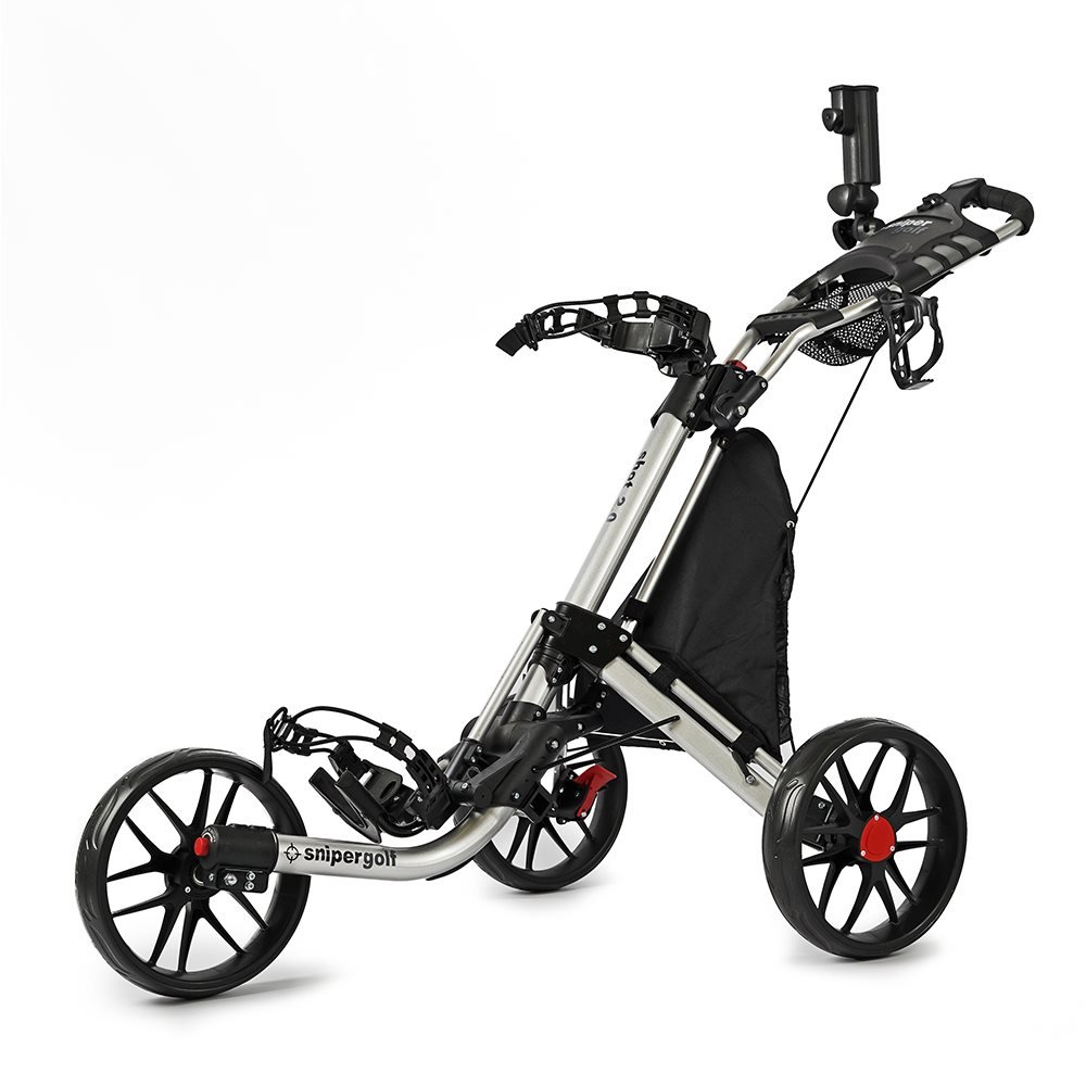 Sniper Golf Shot 2.0 carrito manual, plateado