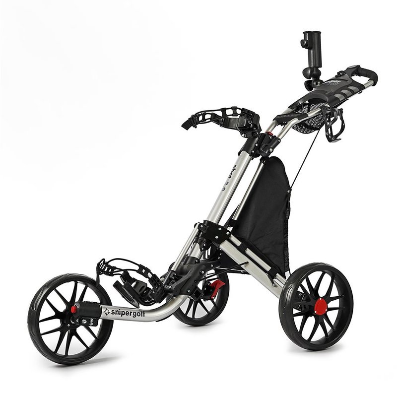 Sniper Golf Shot 2.0 carrito manual, plateado
