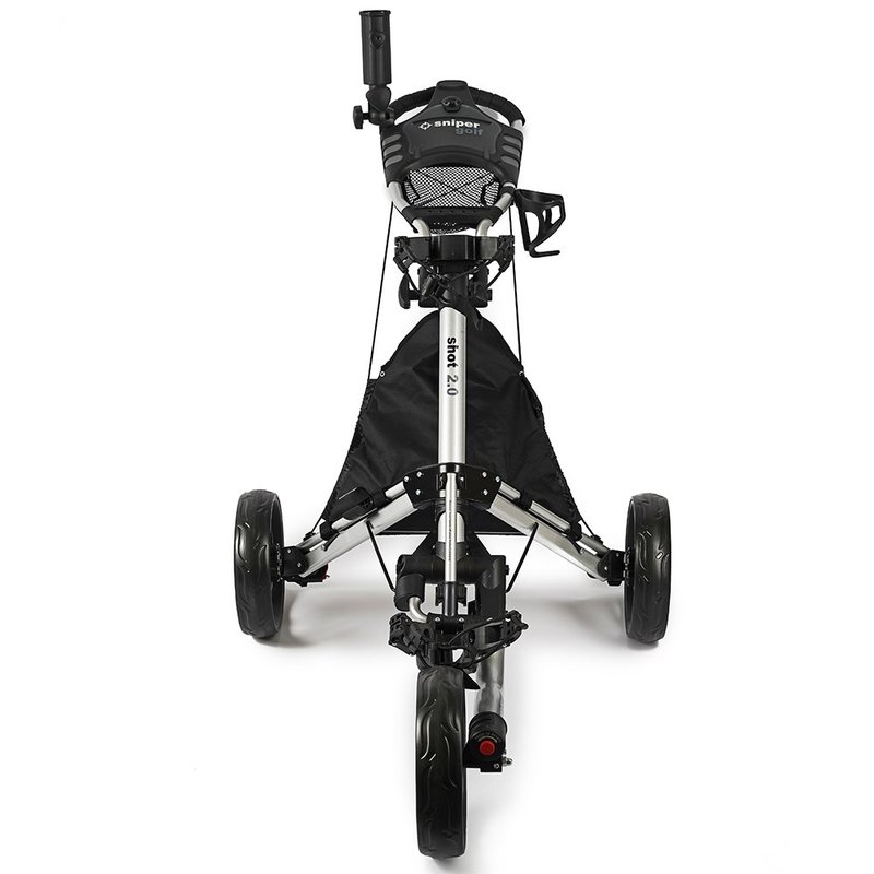Sniper Golf Shot 2.0 carrito manual, plateado