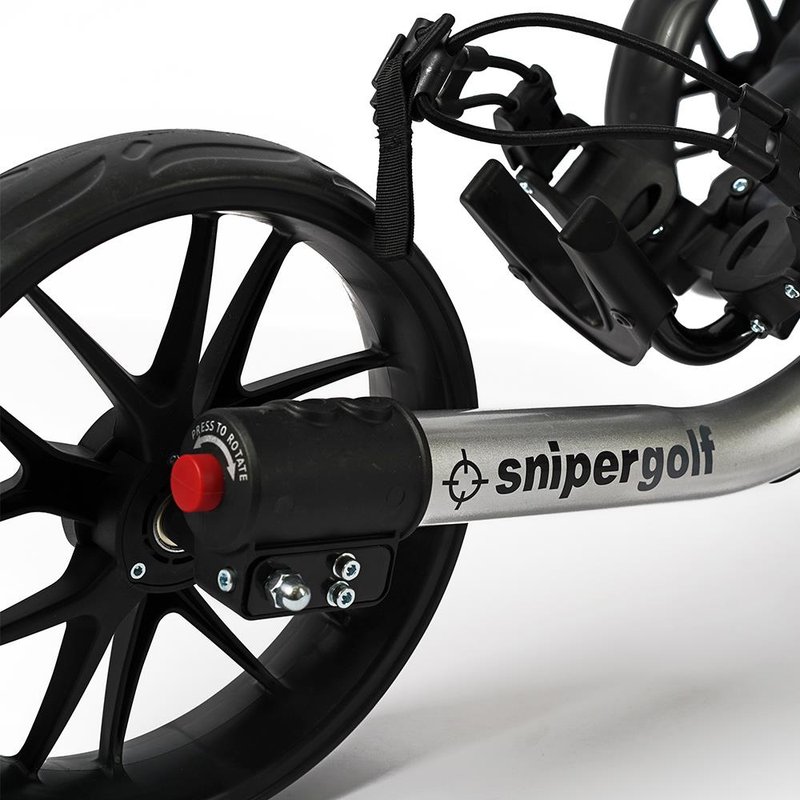 Sniper Golf Shot 2.0 carrito manual, plateado