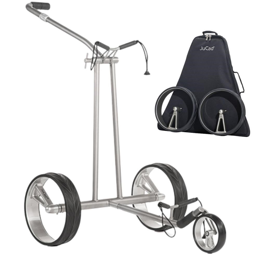 JuCad Phantom Titan 2.0 carrito eléctrico + bolsa de transporte, titanio