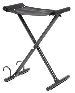JuCad Golfer Seat made of Carbon, negro