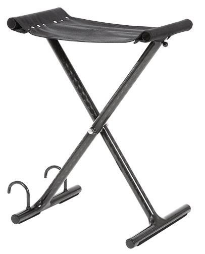 JuCad Golfer Seat made of Carbon, negro