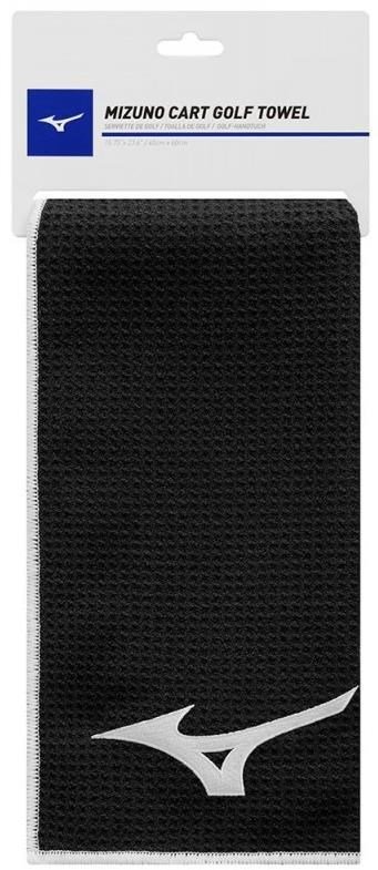 Mizuno Micro Fibre toalla de golf (40x60cm), negra