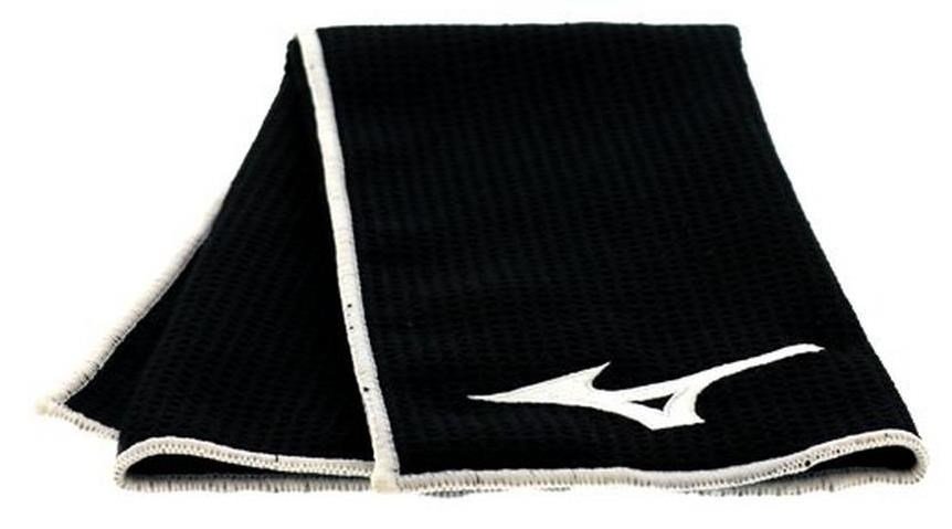 Mizuno Micro Fibre toalla de golf (40x60cm), negra