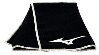Mizuno Micro Fibre toalla de golf (40x60cm), negra