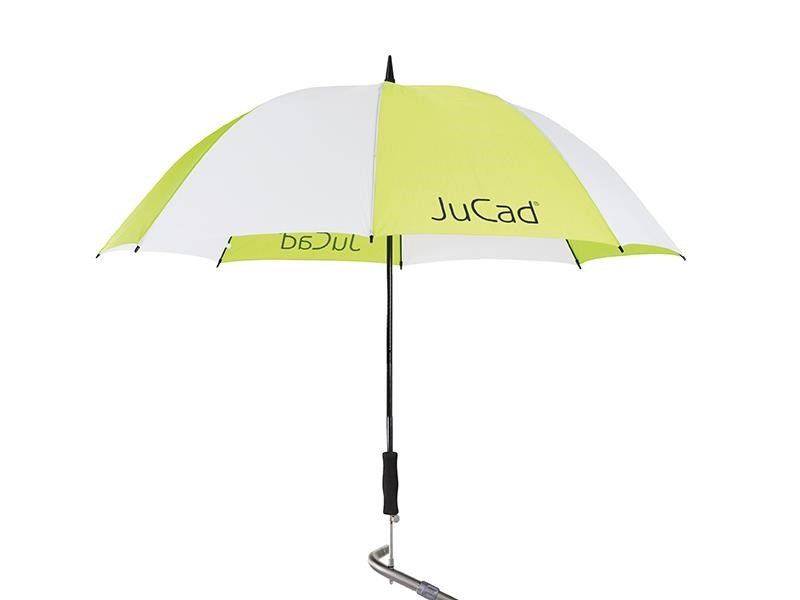 JuCad paraguas de golf telescópico 68" con pin, blanco/verde