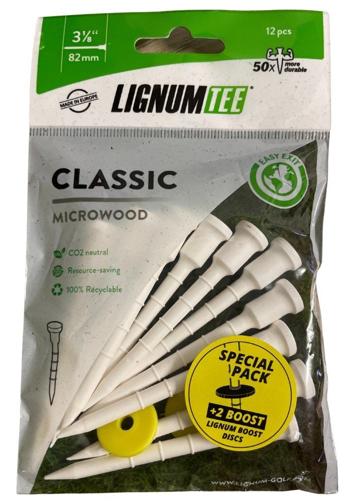 Lignum Tee 82mm (3 1/8") 10pack + disc tee