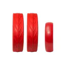 JuCad tires - 2 ruedas traseras, 1 rueda delantera, rojo