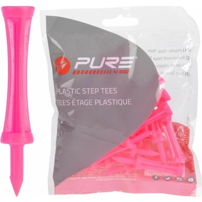 Pure2Improve Step Pink tees 53mm, 25 tees