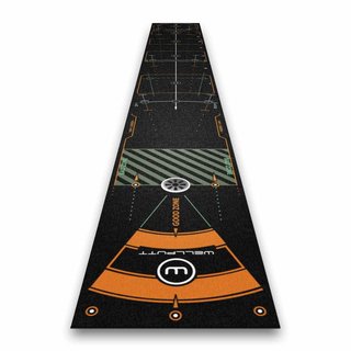 Wellputt Putting Mat - CLASSIC 13FT (4m), speed 10-11,5ft, negro