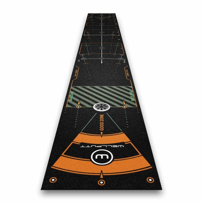 Wellputt Putting Mat - CLASSIC 13FT (4m), speed 10-11,5ft, negro