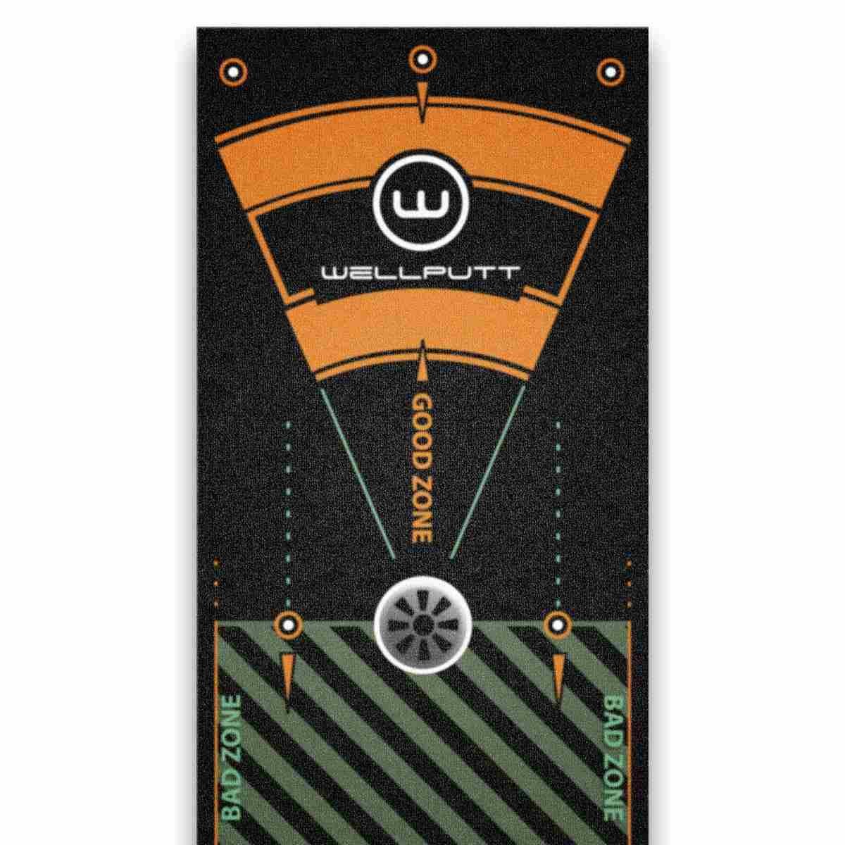 Wellputt Putting Mat - CLASSIC 13FT (4m), speed 10-11,5ft, negro