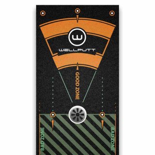 Wellputt Putting Mat - CLASSIC 13FT (4m), speed 10-11,5ft, negro