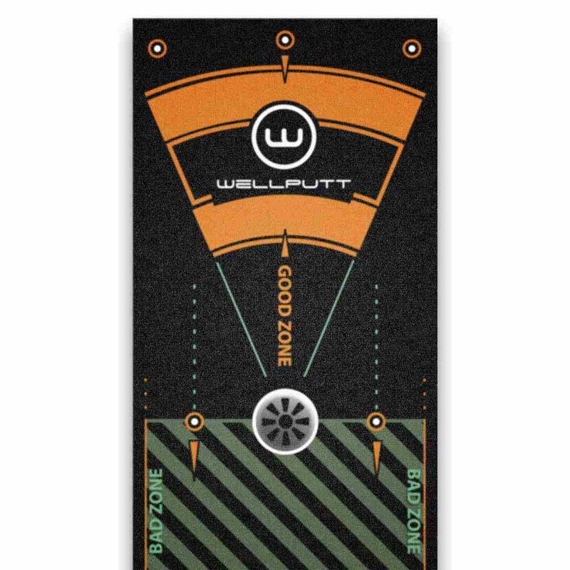 Wellputt Putting Mat - CLASSIC 13FT (4m), speed 10-11,5ft, negro